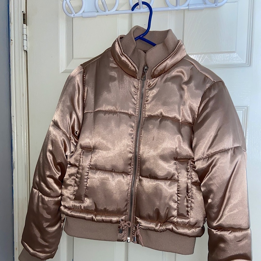 SHINY PUFFER JACKET - TOPSHOP